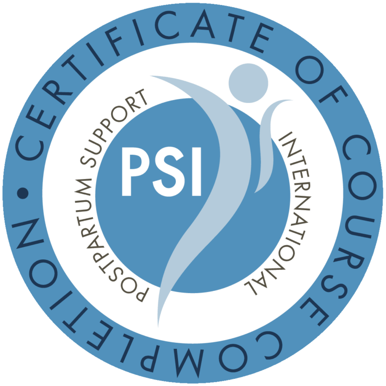 Postpartum Support International certificate